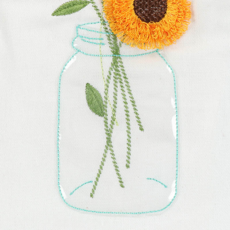 Fun with Fringe: Jars of Seasonal Flowers