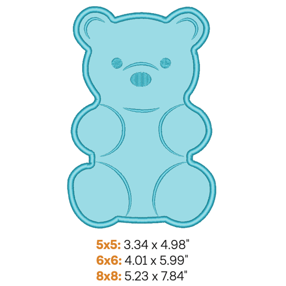 Gummy Bear Applique 1 (Digital Download)