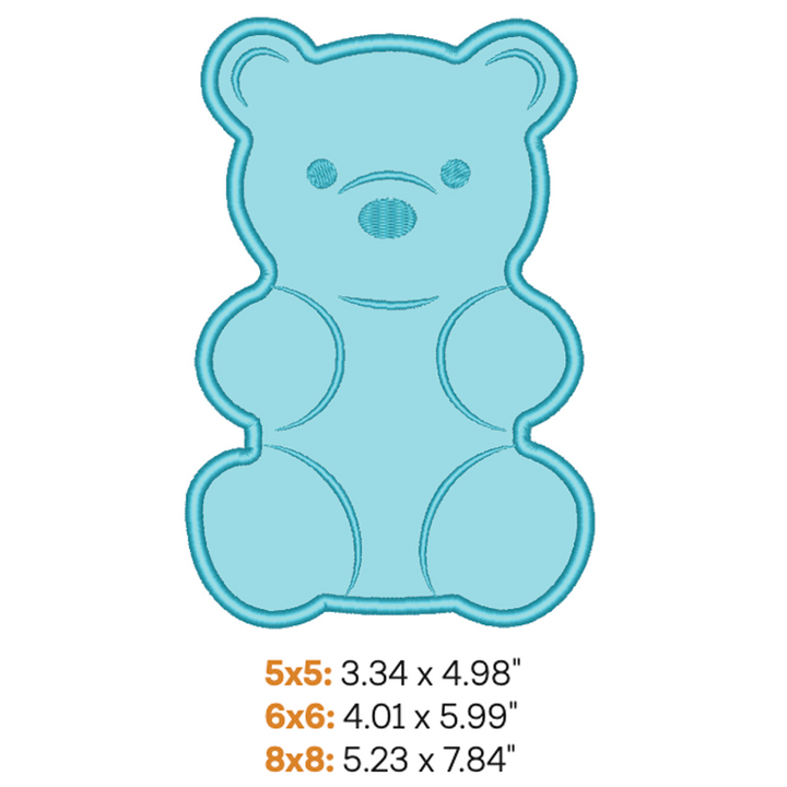 Gummy Bear Applique 1 (Digital Download)