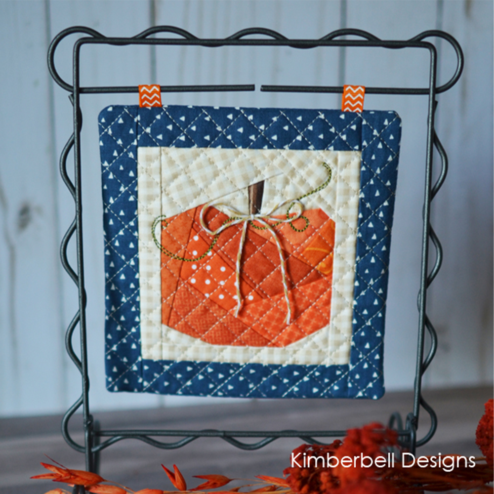 Machine Embroider by Number: Pumpkin