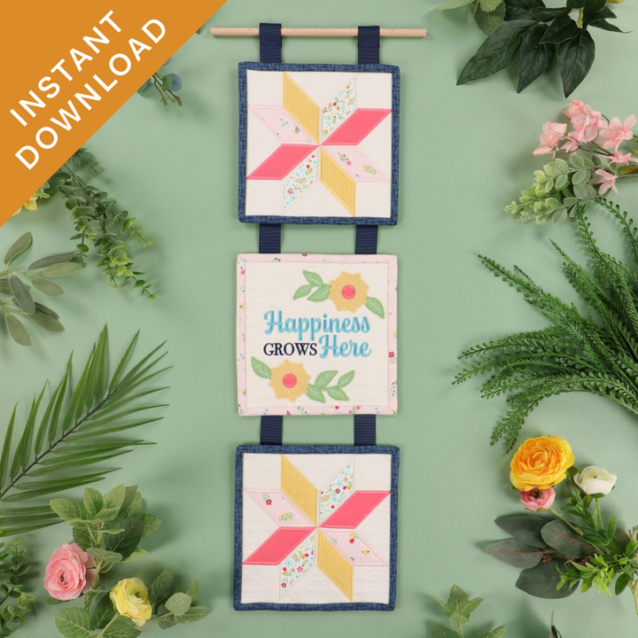 Happiness Grows Wall Hanging (Digital Download)