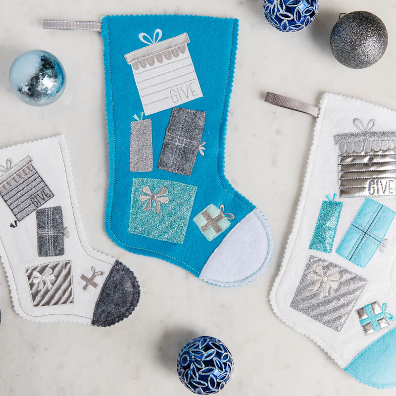 Christmas Morning Felt Stocking (Digital Download)