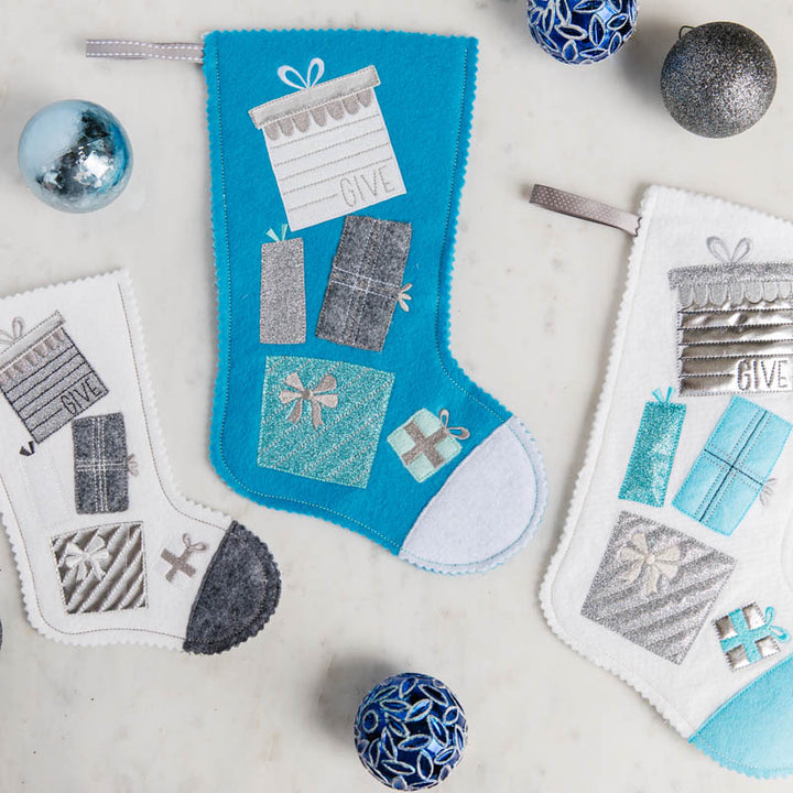 Christmas Morning Felt Stocking (Digital Download)