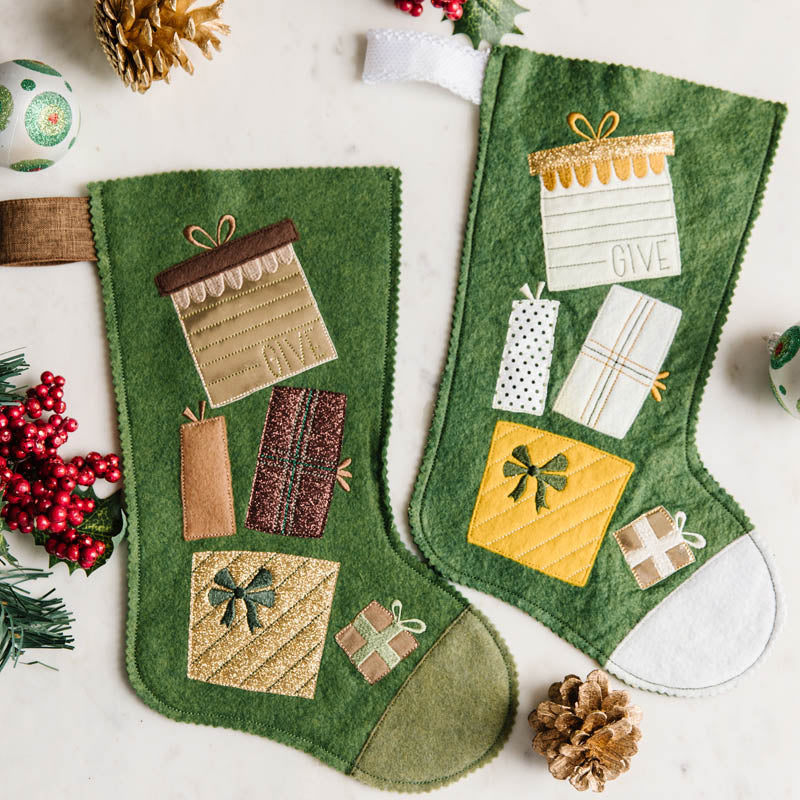 Christmas Morning Felt Stocking (Digital Download)