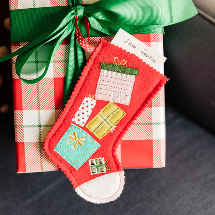 Christmas Morning Felt Stocking (Digital Download)