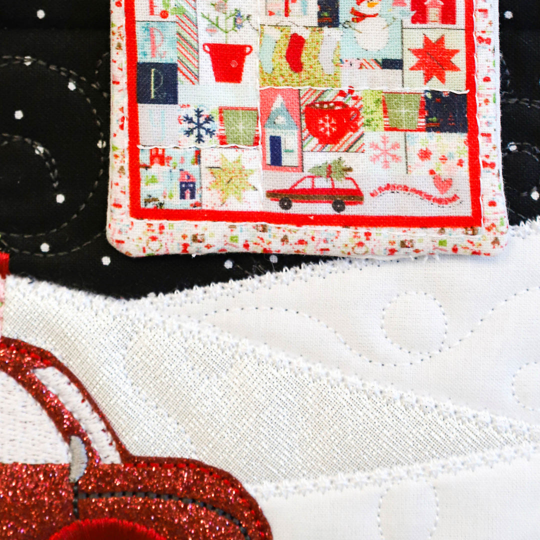 Pearl Shimmer Embroidery Leather