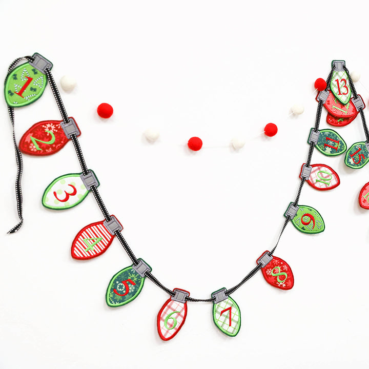 Christmas Light Advent Banner