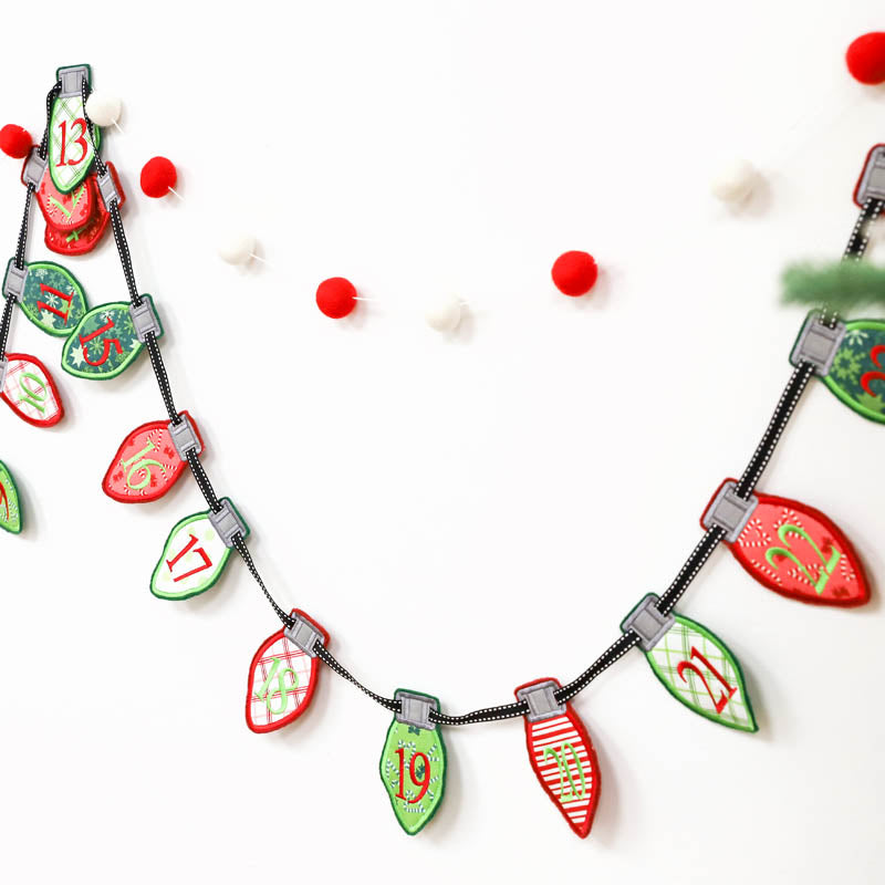 Christmas Light Advent Banner