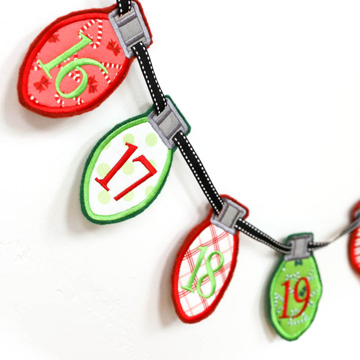 Christmas Light Advent Banner