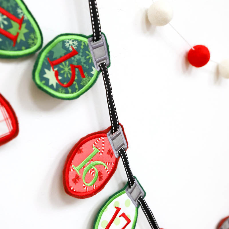 Christmas Light Advent Banner