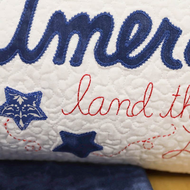 America, Land That I Love! Bench Pillow (Digital Download)