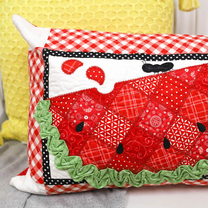 Slice of Summer Watermelon Bench Pillow (Digital Download)