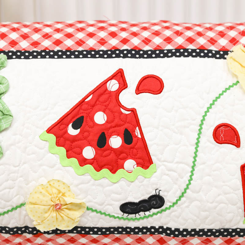 Slice of Summer Watermelon Bench Pillow (Digital Download)