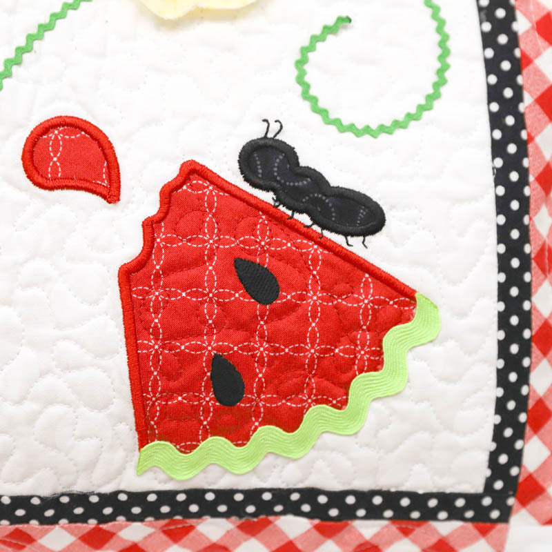 Slice of Summer Watermelon Bench Pillow (Digital Download)