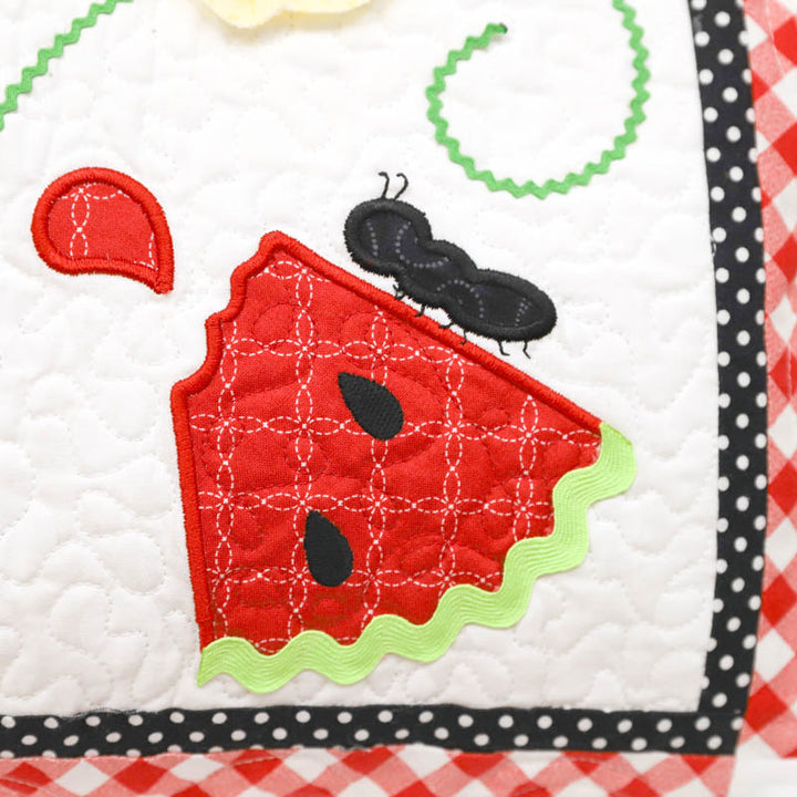 Slice of Summer Watermelon Bench Pillow (Digital Download)