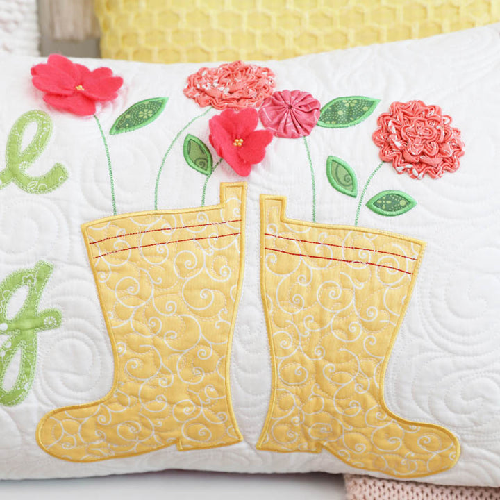 Welcome Spring Bench Pillow (Digital Download)
