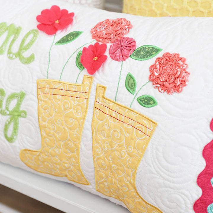 Welcome Spring Bench Pillow (Digital Download)