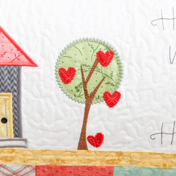 Make Yourself At Home Quilt, Machine Embroidery Pattern