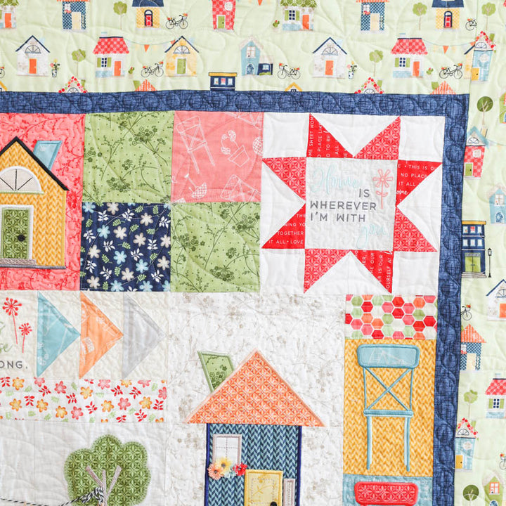 Make Yourself At Home Quilt, Machine Embroidery Pattern