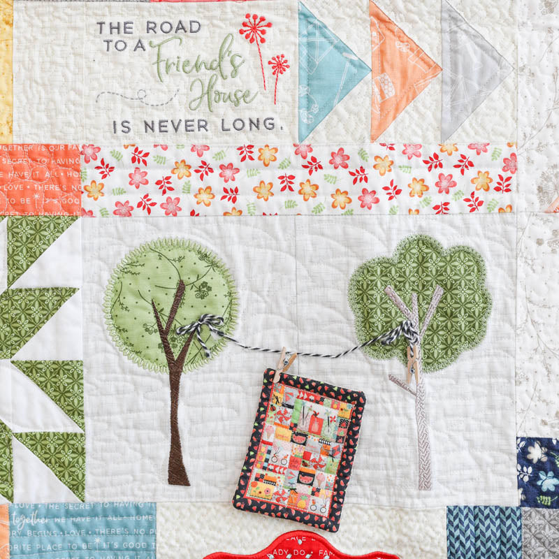 Make Yourself At Home Quilt, Machine Embroidery Pattern