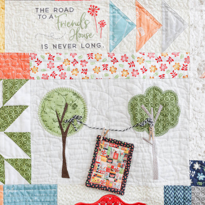 Make Yourself At Home Quilt, Machine Embroidery Pattern