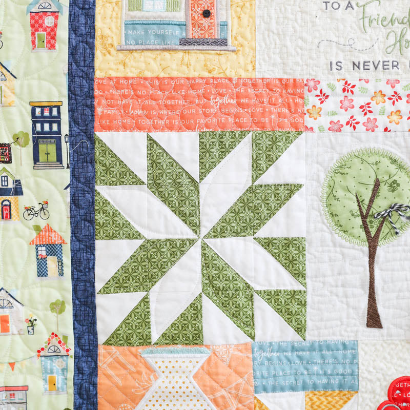 Make Yourself At Home Quilt, Machine Embroidery Pattern