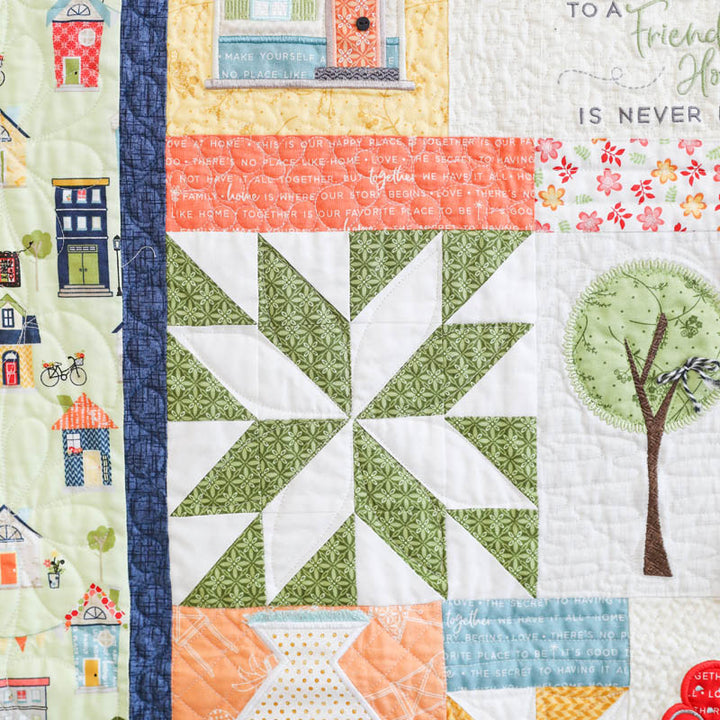 Make Yourself At Home Quilt, Machine Embroidery Pattern