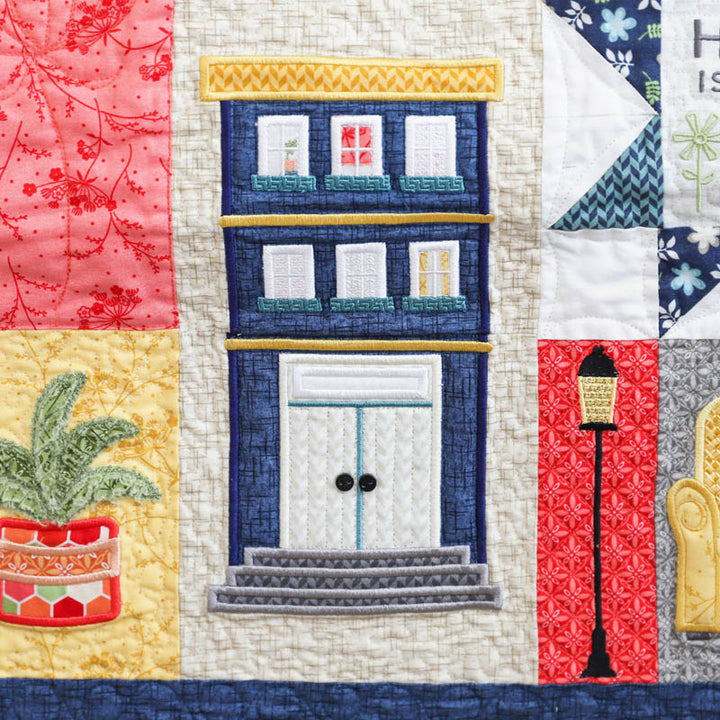 Make Yourself At Home Quilt, Machine Embroidery Pattern