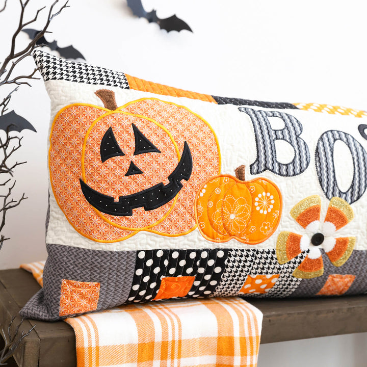 Halloween Boo Bench Pillow (Digital Download)