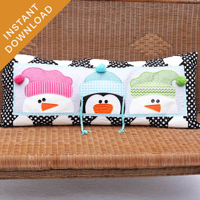 Winter Whimsy Bench Pillow (Digital Download)