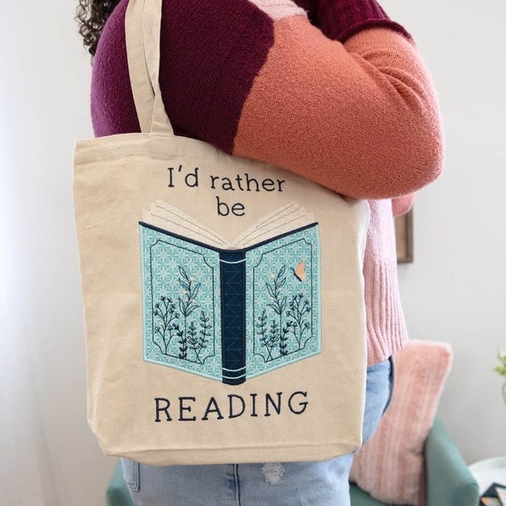 Bookish Coasters + Bonus Design - Machine Embroidery Project Kit