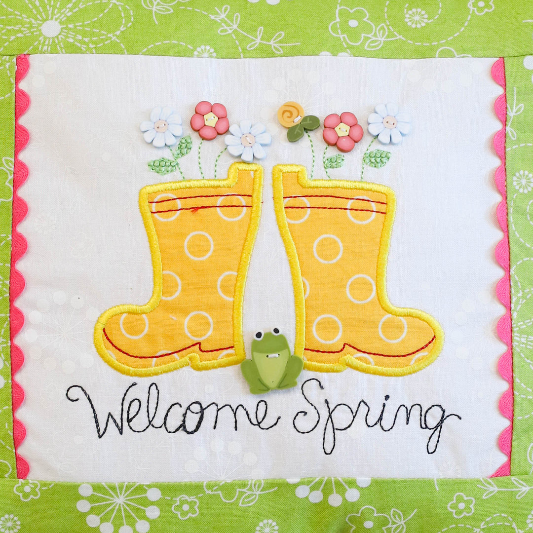 Welcome Spring Pillow (Digital Download)