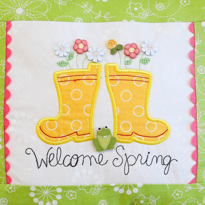 Welcome Spring Pillow (Digital Download)