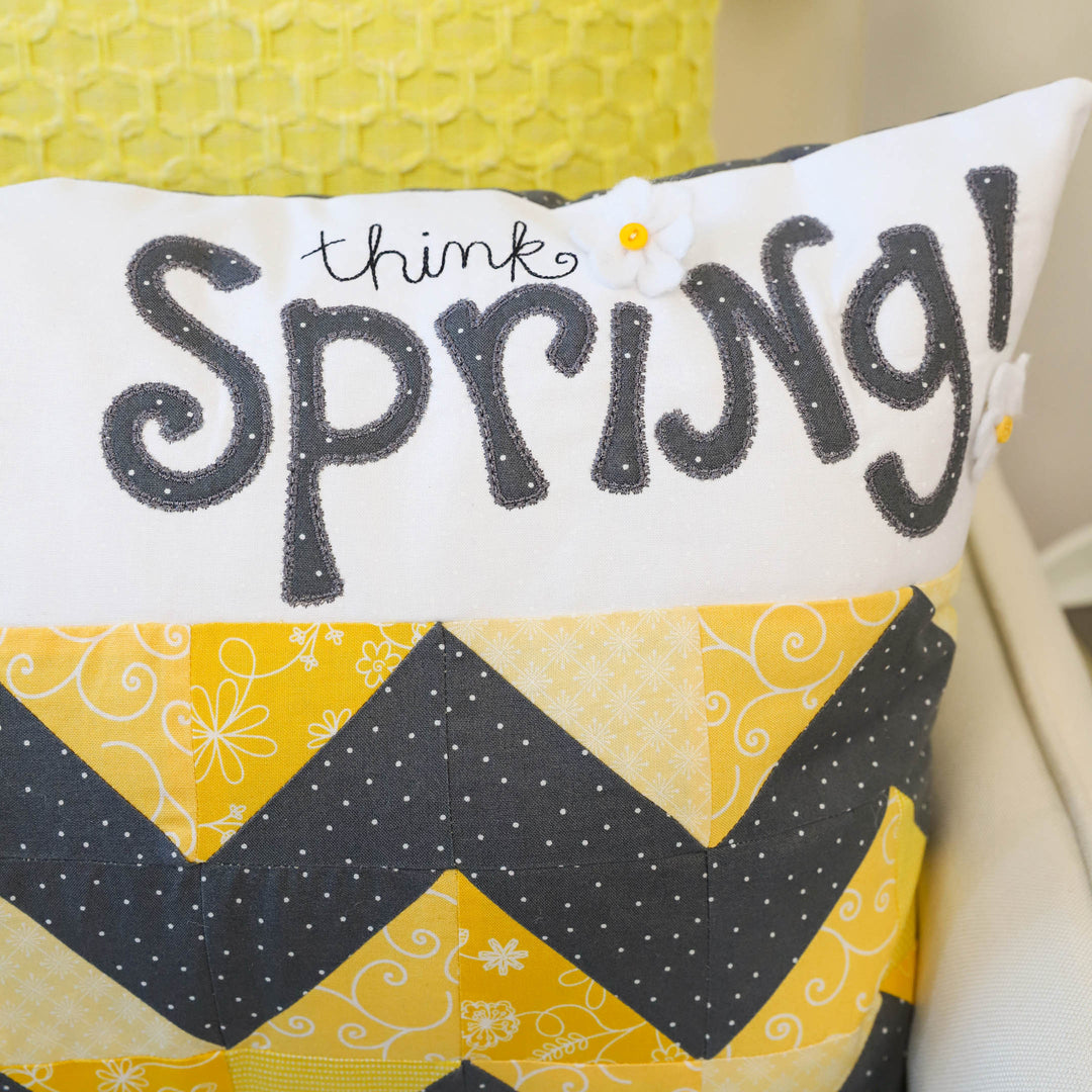 Think Spring Pillow (Digital Download)
