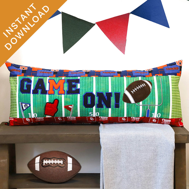 Game On! Football Bench Pillow (Digital Download)