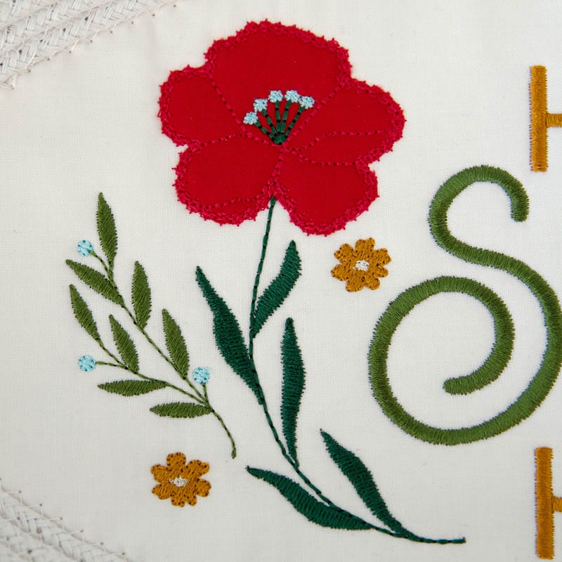 Home Sweet Home Rope Bowl - Machine Embroidery Project Kit