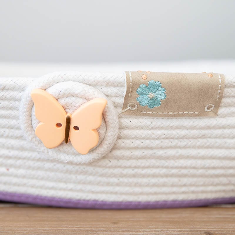 Butterfly Rope Bowl - Machine Embroidery Project Kit