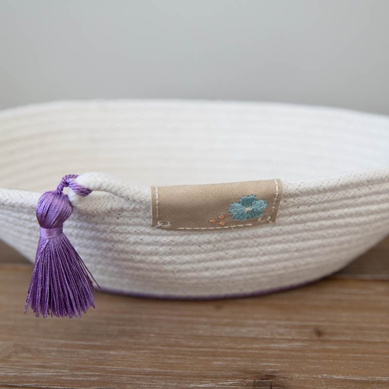 Butterfly Rope Bowl - Machine Embroidery Project Kit