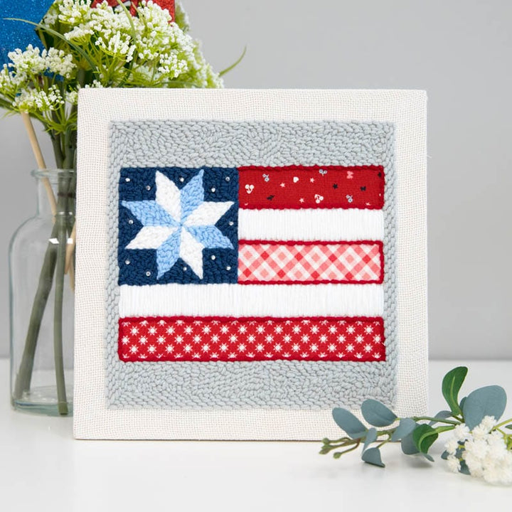 Stars & Stripes Forever Punch Needle Plus Kit