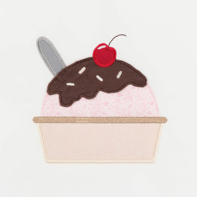 Ice Cream Sundae Applique 3 (Digital Download)