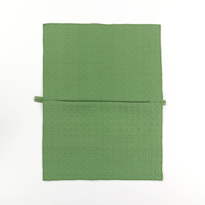 Green Quilted Pillow Cover Blank