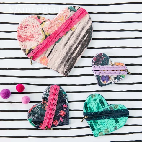 Cross My Heart Zipper Pouch