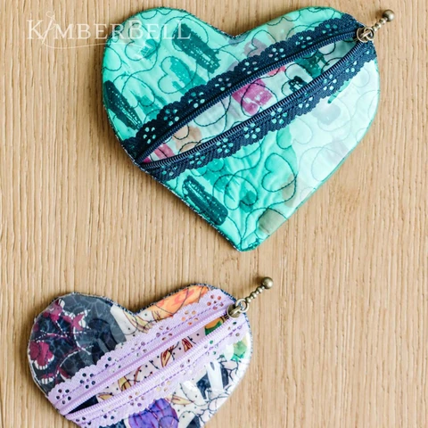 Cross My Heart Zipper Pouch