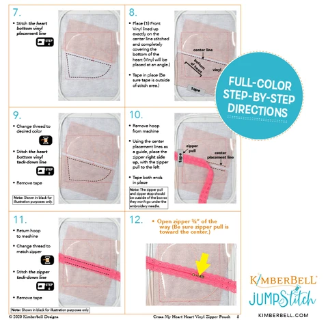 Cross My Heart Zipper Pouch