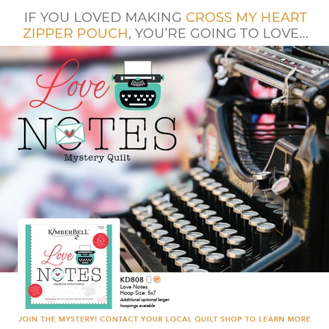 Cross My Heart Zipper Pouch