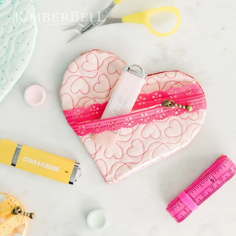 Cross My Heart Zipper Pouch