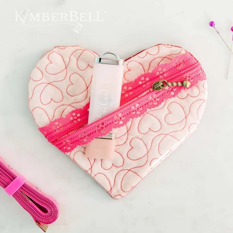 Cross My Heart Zipper Pouch