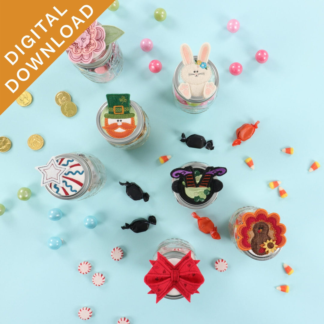 Seasonal Jar Toppers | Download