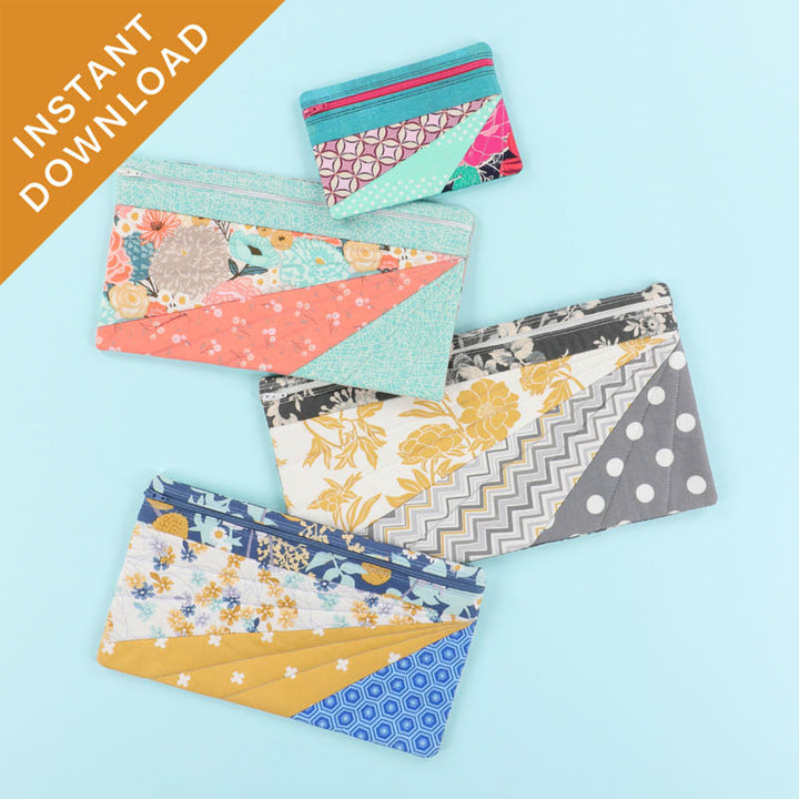 Jeanette Zipper Pouch: Small, Medium, Large and Jumbo