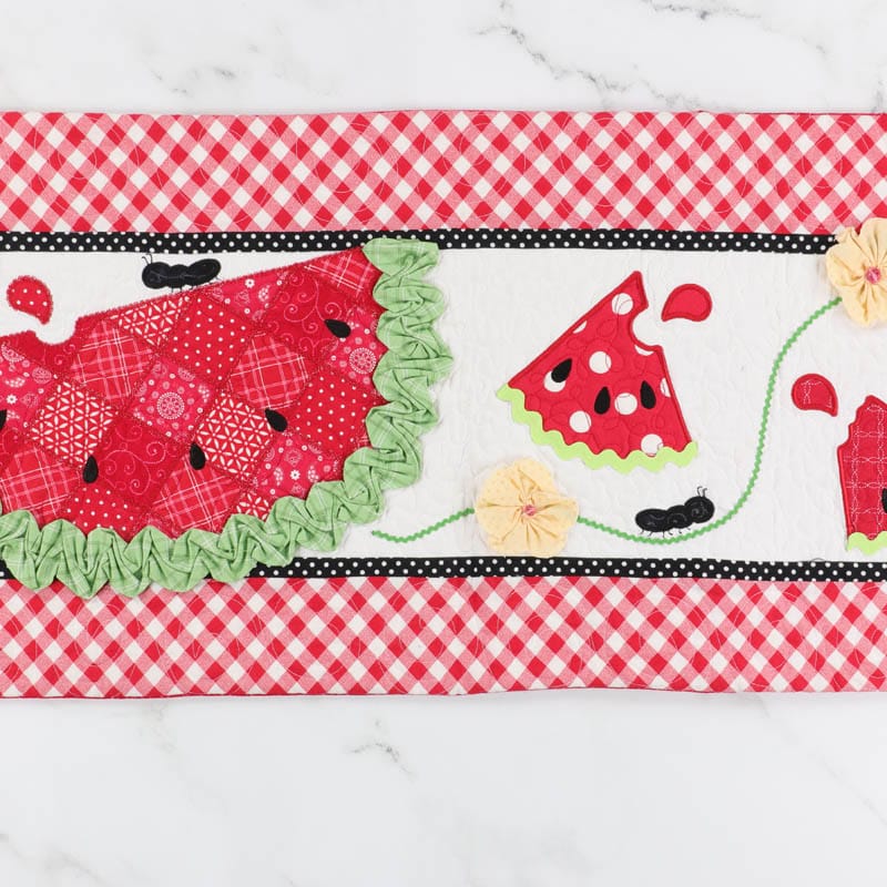 Slice of Summer Watermelon Bench Pillow (Digital Download)